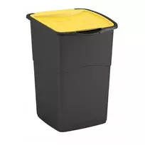 Curver Koral Bin 47L black/yellow garbage bin