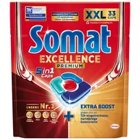 Somat Excellence 5in1 tablets for washing machines. 33 washes.