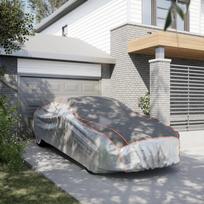 Automobilio uždangalas sedanams pilkas ir sidabrinis XXL