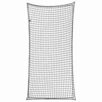 Priekabos tinklas su elastine virve juodas 6x3m PP
