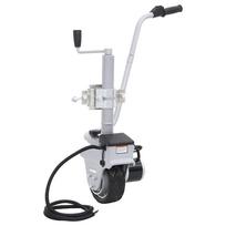 Atraminis ratukas su varikliu priekabai aliuminis 12V 350W
