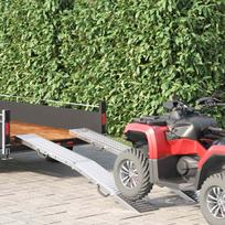 Sulankstoma rampas 200 kg kiekvienai rampai 2 pcs Sidabro