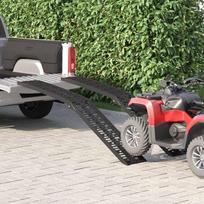 Sulankstoma motociklinės rampos 340 kg per rampa 2 pcs Juodas