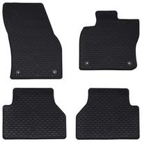 Automobilių kilimėlis 4 pcs Juoda tinkamas VW CADDY 2020- Guma