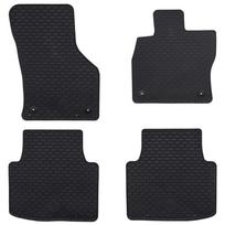 Automobilių kilimėlis 4 pcs Juoda Guma