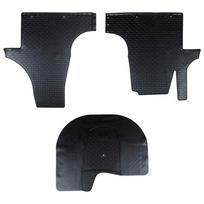 Automobilių kilimėlis 3 pcs Juoda Tinka VW T5 2010-2015 Guma