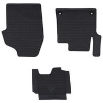 Automobilių kilimėlis 3 pcs Juoda Guma