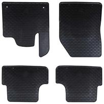 Automobilių kilimėlis 4 pcs Juodas Guma