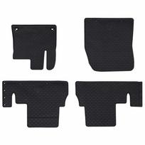 Automobilių kilimėlis 4 pcs Juoda Guma