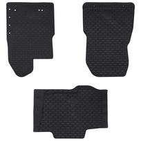 Automobilių kilimėlis 3 pcs Juoda Guma