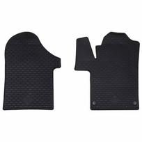 Automobilių kilimėlis 2 pcs Juoda Guma