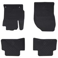 Automobilių kilimėlis 4 pcs Juodas Guma