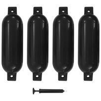 Valties bortų apsaugos 4vnt juodos spalvos 51x14cm PVC