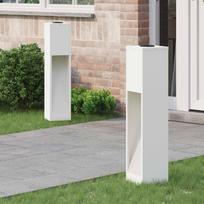 Saulės LED takų šviestuvas 2 pcs Balta Šaltai valcuotas plienas