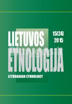 Lietuvos etnologija 15(24) 2015. Socialinės antropologijos ir etnologijos studijos - Sud. Vytis Čiubrinskas, Jonas Mardosa