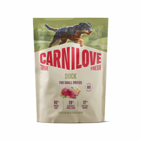 CARNILOVE TRUE FRESH Dog Duck Small Breed sausas pašaras šunim, Svoris 1.5 kg