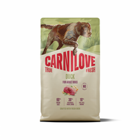 CARNILOVE TRUE FRESH Dog All Breeds Duck sausas pašaras šunims, Svoris 4 kg