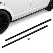 MX Poslenksčiai / Slenksčių Apdailos, komplektas skirtas VW T5 / T5.1 / T6 / T6.1 su trumpa baze, juodi blizgūs