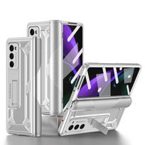 „Samsung Z Fold 3 Fold3“ geriausias apsauginis šarvų dėklas, skirtas „Samsung Galaxy Z Fold 3 Zfold3“ priekinis stiklo plėvelės dangtelis for samsung Z Fold 3 sidabras