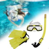 Snorkelio rinkinys Kvėpavimo vamzdelis Nardymo plaukimo akinių priedai Nedūžtantis plaukimas Blue EUSize 25 to 30