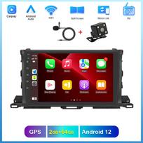 REAKOSOUND 10'' Android Wireless Carplay Auto GPS Navigation Car Stereo Radio Player BT WIFI For Toyota Highlander 2014-2018 4-core 2+64+MIC+4D