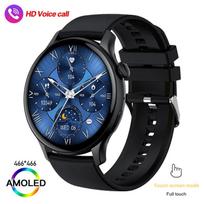 SACOSDING SA103 išmanusis laikrodis, moteriškas, 466*466 AMOLED, visada rodomas ekranas, laikrodis Bluetooth skambutis, valdymas balsu, kūno rengybos išmanusis laikrodis vyriškas + dėžutė