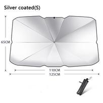 Car Windshield Sunshade Umbrella Auto Sun Visor Silver Windshield Sunshade Anti UV Folding Car Umbrella Foldable Car SunShade