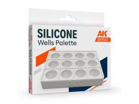 AK Interactive - Silicone Wells Pallette (Silikoninė paletė su įdubomis), AK9567