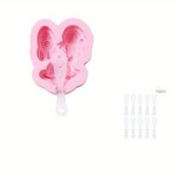 12Pcs/set Astronaut Rocket Planet Silicone Mould Tray Mold Tools Accessories rožinė