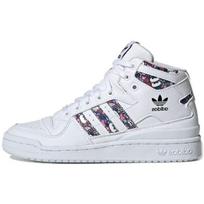 Adidas Originals Forum Mid Batai Balti Gėlių Rašto Moteriški Batai FV4532 38