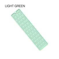 Pad Silicone Faucet Mat Kitchen Drip Protection Pads Waterproof Cleaning Heat-insulation Faucet Water Catcher Mat KTY 35*8.8CM žalia