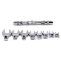 Varnos pėdos raktų rinkinys 3/8 colio lizdas Metrinis varnos pėdos raktų rinkinys Anglies plienas 10mm 11mm 13mm 14mm 16mm 18mm 19mm 22mm 1
