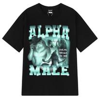Alpha Male Funny Wolf Graphic T-shirt Men Women Fashion Design Short Sleeve T-shirts Cotton Casual Oversized Unisex T Shirt S juoda