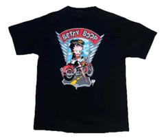 1990s Betty Boop T-Shirt Biker Parody Music Cartoon Size S-5XL Unisex L
