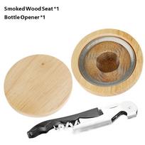 Cocktail Barrel Smoker Infuser Kit Old Fashioned Smoker Whiskey Bourbon Drink With 4 Stainless Steel Ice Cubes Gifts For Men