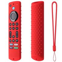 Silicone Cover For Toshiba/Insignia Fire TV(NS-RCFNA-21/CT-RC1US-21/CT95018) Remote Control Case Dustproof Shockproof Protector raudona