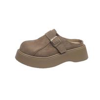 Stipriu padu Birkenstocks moteriški viskas įskaičiuota tinginiams padidinti ūgį vienu žingsniu, pavasario ir vasaros 2025 m. nauji Doudou viengubi batai 35 kupranugaris