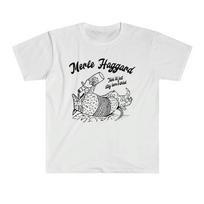 Merle Haggard Think I'll Just Stay Here & Drink T Shirt  Unisex T-Shirt L