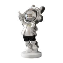 Astronaut Sculpture Creative Collectible Desktop Ornament Decorative Figurine for Living Room Office Cabinet Shelf Entrance sidabras