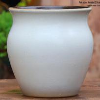 Ypač didelis europietiškas baltas keramikinis sultinio gėlių vazonas kiemo landšaftui Large - Ceramic