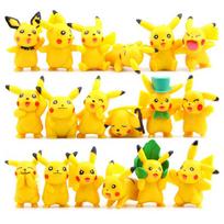 18vnt./rinkinys Pokemon Pikachu Veiksmo figūrėlė Animacija Mielas Lėlių Kolekcija PVC Modelio Žaislai about 3-5cm