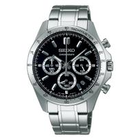SEIKO SELECTION SBTR013 Kvarcinis su datos rodikliu Juodo nerūdijančio plieno [Seiko laikrodis] Vyriškas laikrodis, Maitinamas baterija Chronografas, Kalendorius, 24 valandų rodyklė, Ciferblatas,