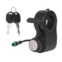 Elektrinio paspirtuko uždegimo spyna su raktais Elektrinio paspirtuko droselio akceleratoriaus starterio jungiklio spyna Kukirin G2 Pro/Max elektriniam paspirtukui black