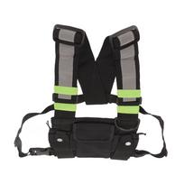 Adjustable Straps Universal Radio Chest Harness Bag Pocket Pack Vest Radio Chest Harness Two Way Radio Harness