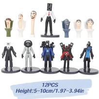 Skibidi Toilet Collectible Figures Intricate Details 12 Different Characters Ideal For Display Or Gifting Characters)