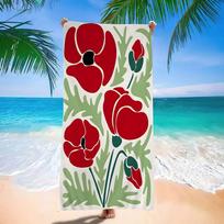 Modern Flat Matisse Spring Fresh Flower Microfiber Beach Towel Absorbent Quick dry Soft Resort Mountain Climbing Towel W40*H60(CM)