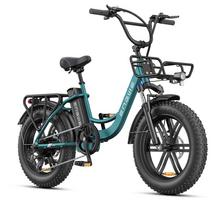 ENGWE L20 Boost Electric Bike: 20  Fat Tire, 75Nm Boost, 126km PAS Range, 48V 13Ah Battery for Urban & Trail Rides žalia