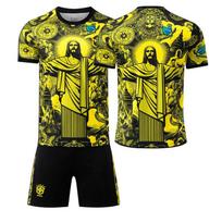 Goddess Memorial Edition Yellow No. 10 Neymar 7 Vinicius 11 Rodrigo Football Uniform Men 26#