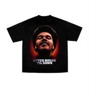 Dainininkas THE WEEKND Marškinėliai 2026 Vasara Nauja Mada Unisex Moteriški Medvilniniai Laisvalaikio Apvaliu Kaklu Drabužiai Laisvi Viršutiniai Drabužiai Trend Oversized Marškinėliai M