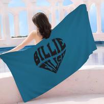 B-BillieS Singer E-EilishS Microfiber Beach Towel Absorbent Quick Dry Soft Yoga Swimming Resort Mountain Climbing Towel W40*H60(CM)